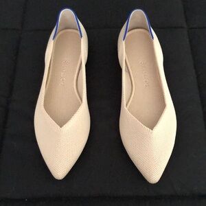 Rothy’s The Point in Ecru, Size 7
